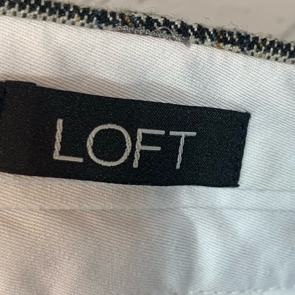 Loft Hi Waist Trouser Gray Plaid - Picture 7 of 9